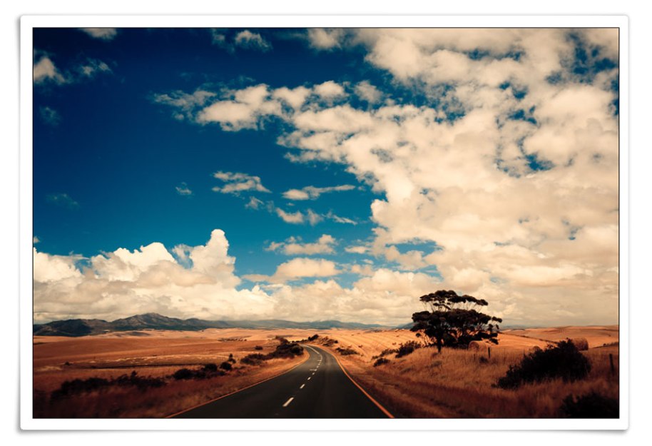 The open road awaits, travel!